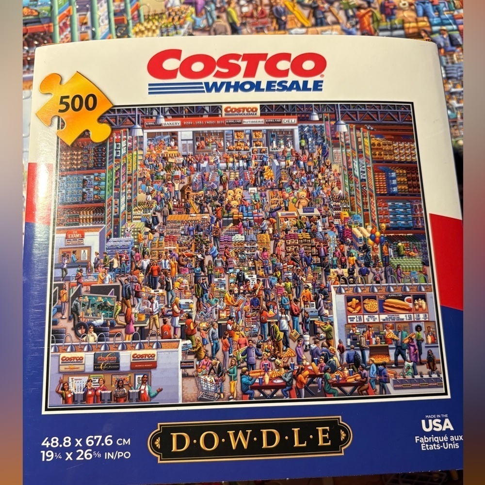 4/$20 Costco Wholesale 500 Piece Puzzle, no missing pieces- used once.